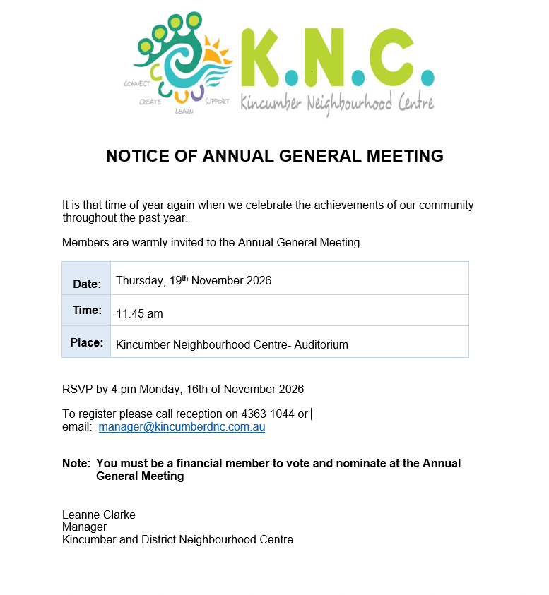 Notice of Annual General Meeting