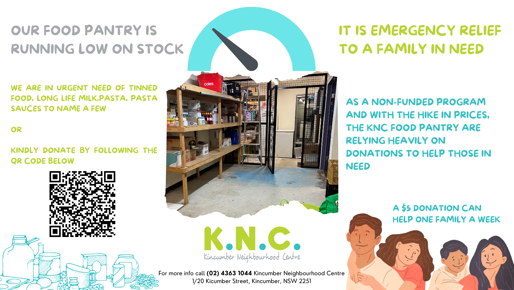 Donations Needed for KNC Food Pantry